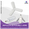 Ampolleta Led 3 aspas 45w Angulo Ajustable Gran Iluminación muy bajo consumo luz blanca