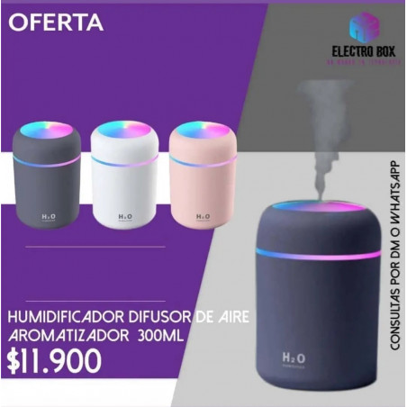 Humidificador difusor/aromatizador 300 ml