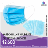 Mascarilla de 3 Capaz Celestes